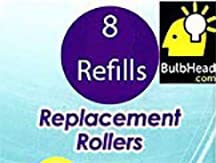 8 Pack Replacement Rollers for PedEgg Powerball Rechargeable Callus Remover