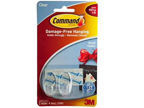 bulk buys 3M Small Clear Damage-Free Hanging Hooks - Pack of 72