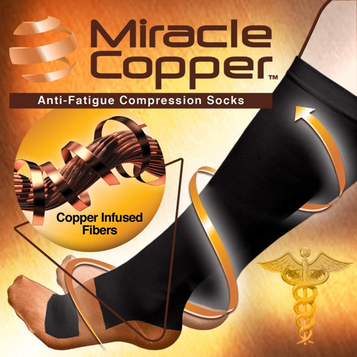 ALLmuis Miracle Copper Socks (Extra Firm) (Small/Medium, 1 Pair)