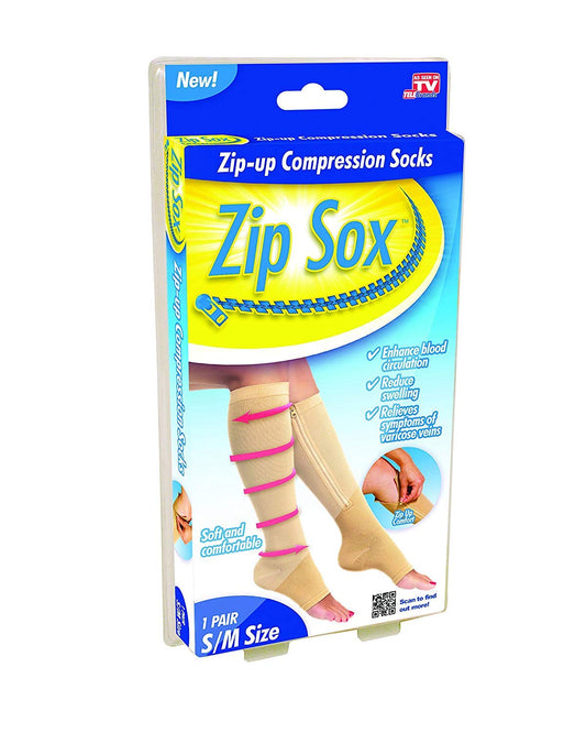 Zip Sox Compression Socks by BulbHead - Pair, S/M
