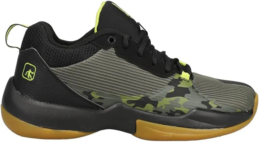 AND1 Mens Vroom Camouflage Basketball Sneakers Shoes Court - Black, Green - S...