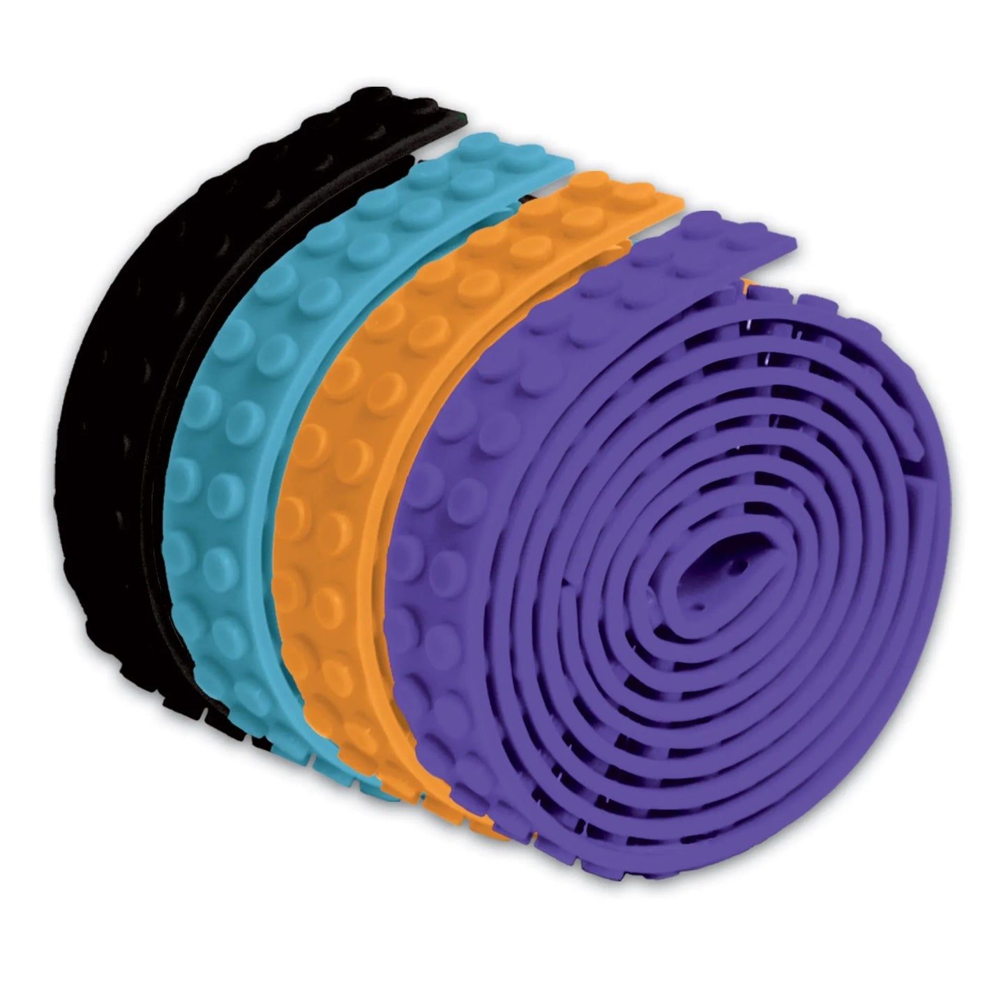 Build Bonanza Self Adhesive Tape Works Building Block Tape, Purple/Black/Turq...