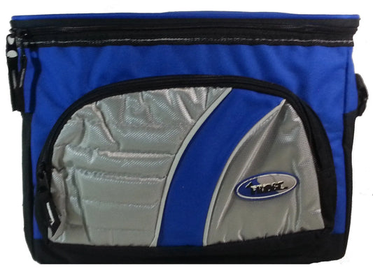 Fridge 12 Can Soft Lunch Cooler with Thermal Insulated Liner, Blue (12.5" x 6...