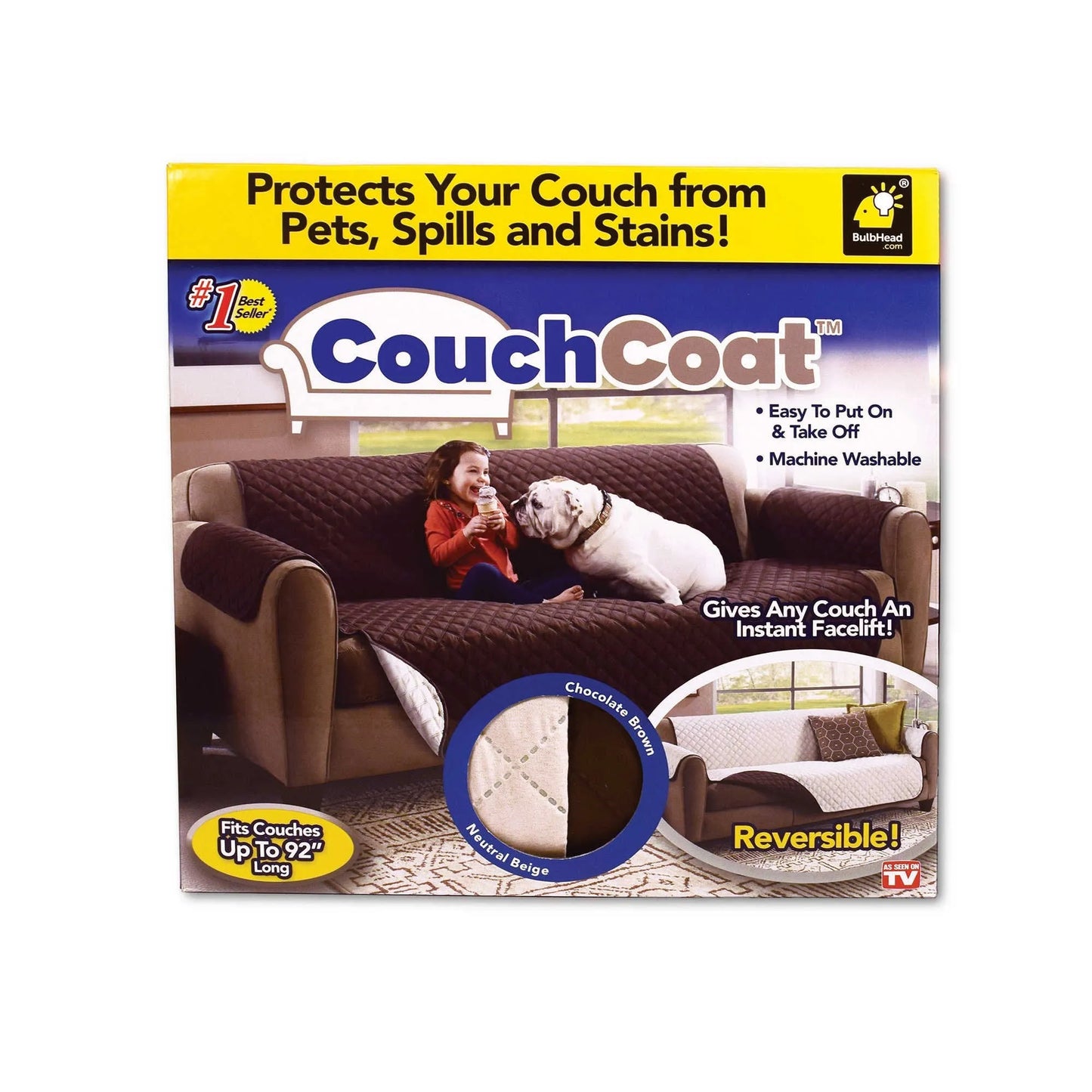 ASTV CouchCoat Furniture Cover in Crown/Cream