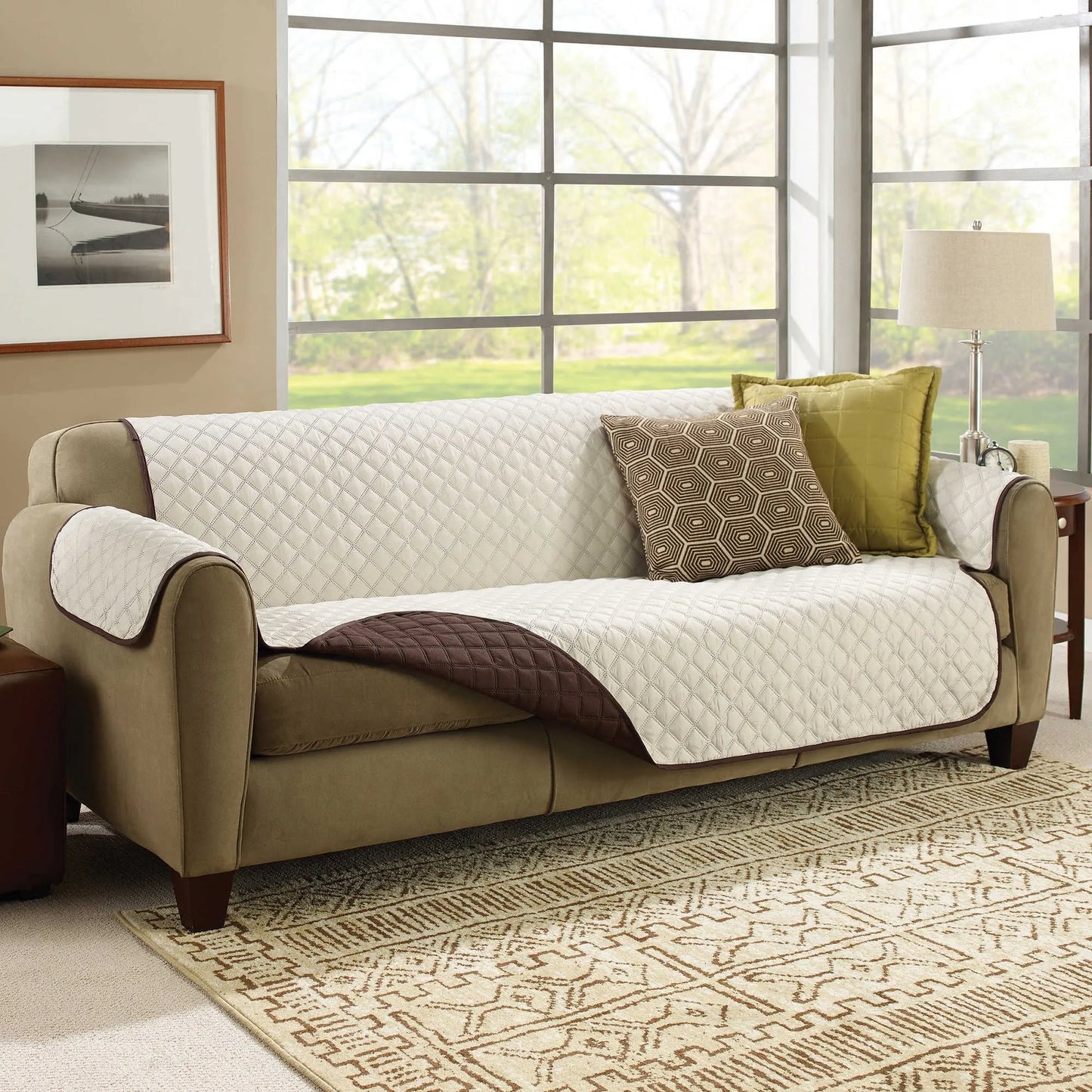 ASTV CouchCoat Furniture Cover in Crown/Cream