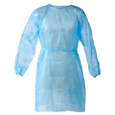 Isolation Gowns Blue Disposable Latex free Size Protective Suit One Size Fits...