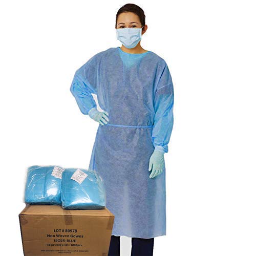 GMX-Safe-Dent (100PCS) Disposable Gown, One Size fit All, Protective Suit, Is...