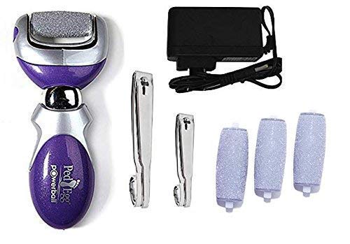 Powerball - Pedicure Foot File, Callus Remover with Bonus Nail Clipper and Ex...