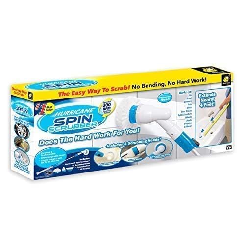 Hurricane Spin Scrubber Cordless Rechargeable Power Scrubber by BulbHead (1 P...