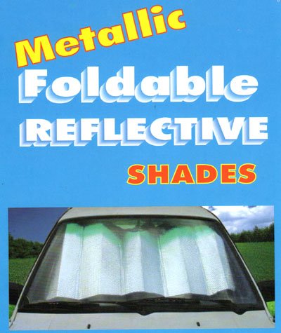 Platinum Metallic Foldable Reflective Auto Sunshade