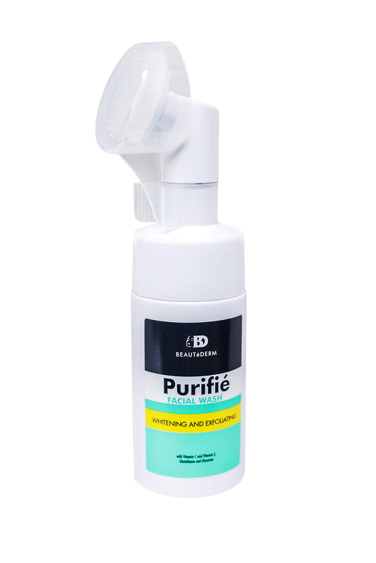 Beautederm Purifie facial wash with pump brush, Purifie facial cleanser is fo...