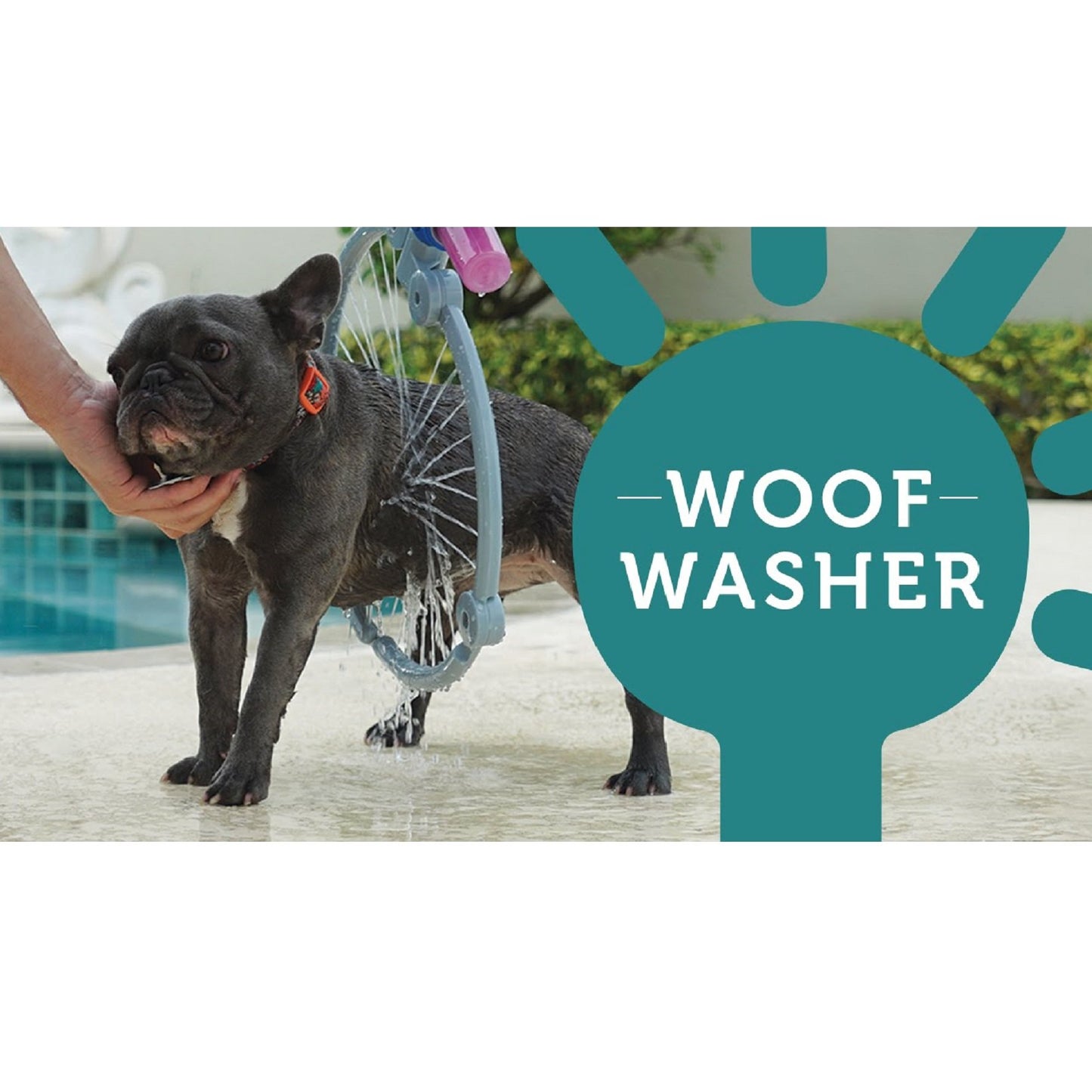 Pet Woof Washer 360 Degree Adjustable Dog Cleaner Bath - Any Dog Size Or Bree...