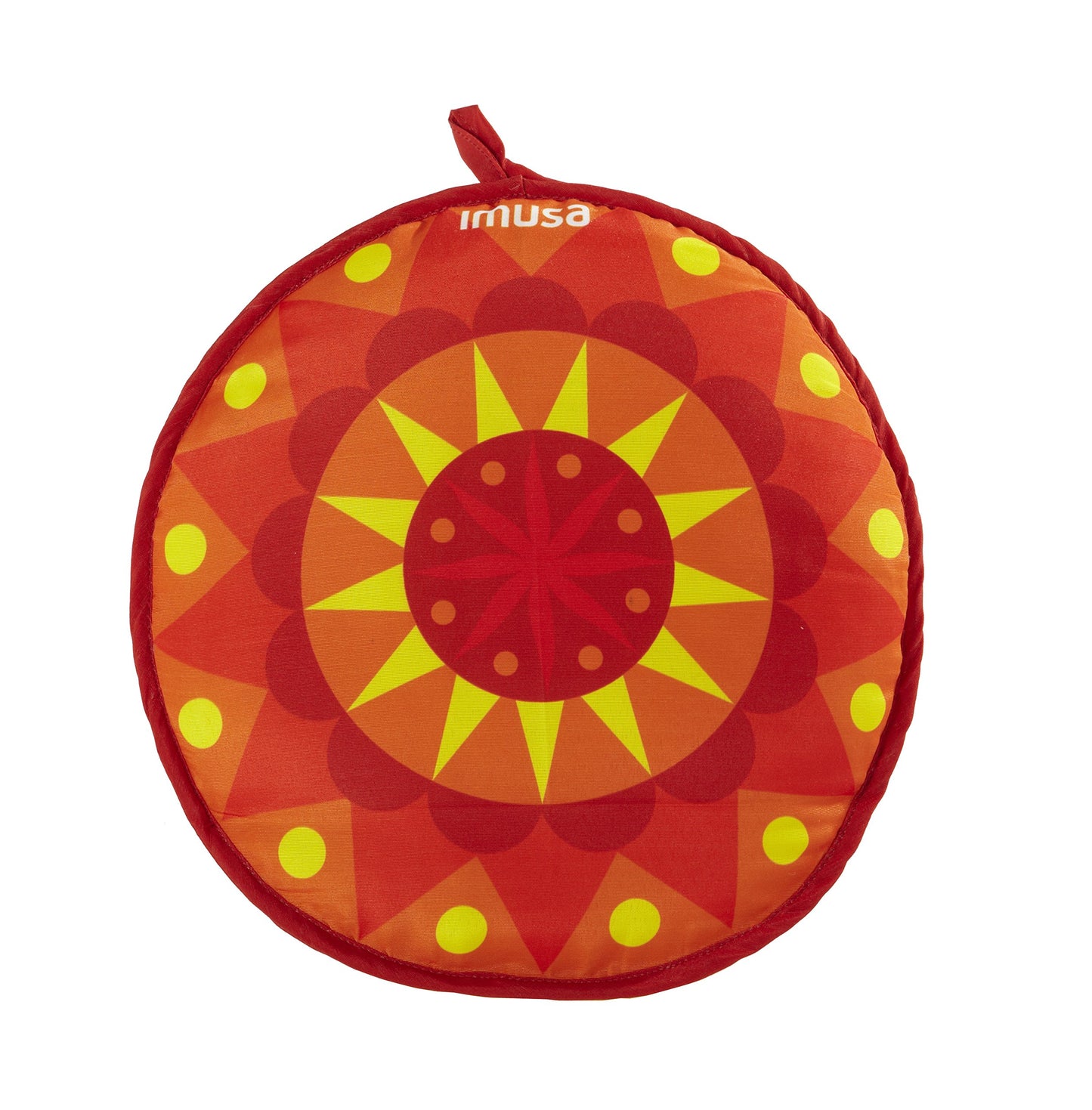 IMUSA USA MEXI-10007 Sunburst Cloth Tortilla Warmer 12-Inch, Yellow/Red/Orange